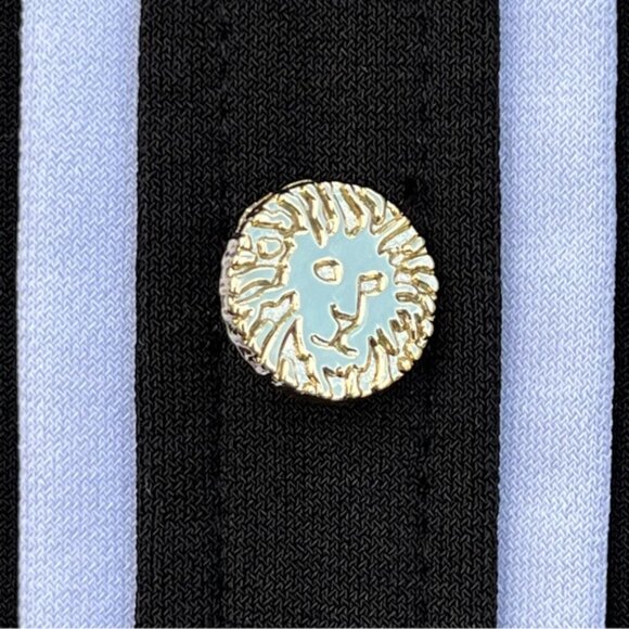 Anne Klein Black & White Long Sleeve Button Back Blouse Top - Picture 7 of 11